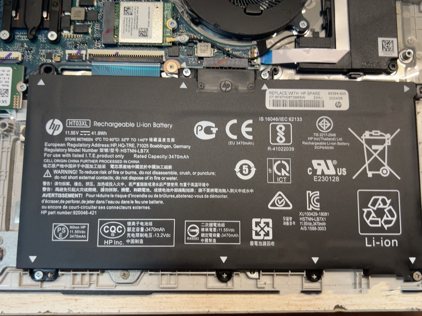 Genuine OEM HT03XL Battery for HP Pavilion L11421-2C2 L11119-855 15-CS 15-DA New