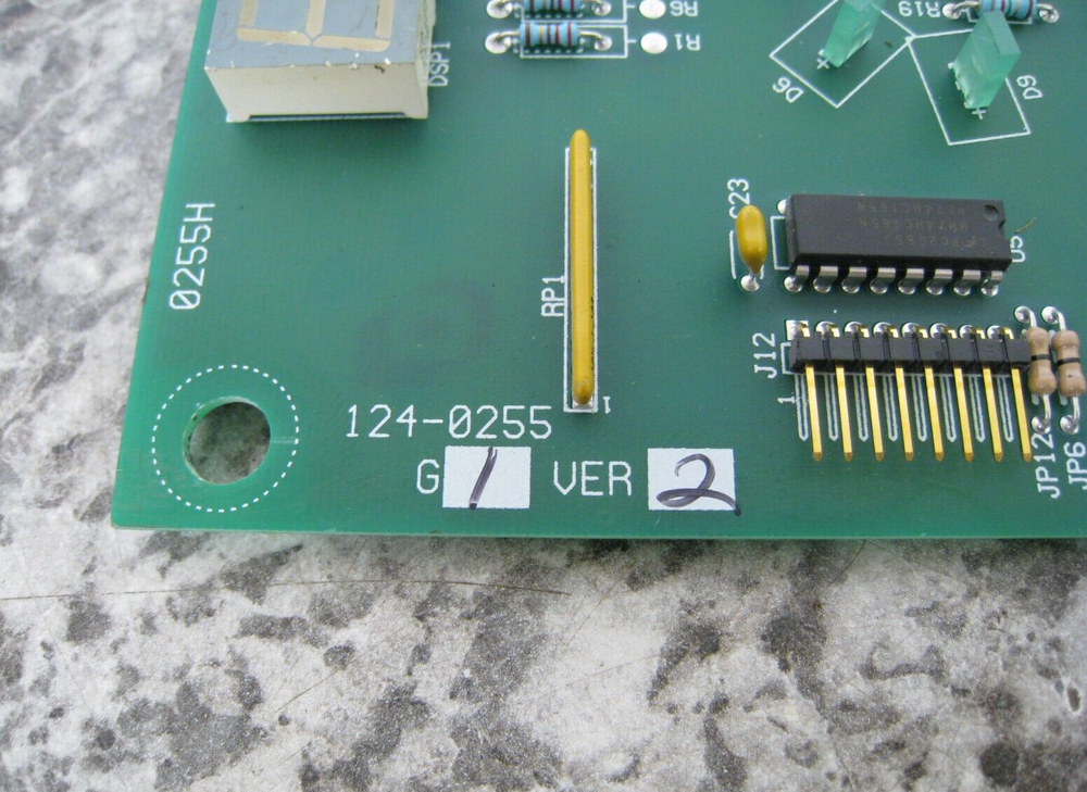 Gendex 124-0255 765DC Dental X-Ray Remote Interface Control Panel Circuit Board