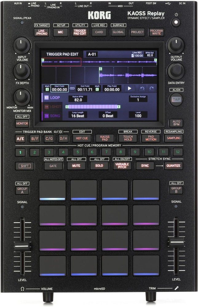 Korg KAOSS Replay Dynamic Effects Processor and Sampler