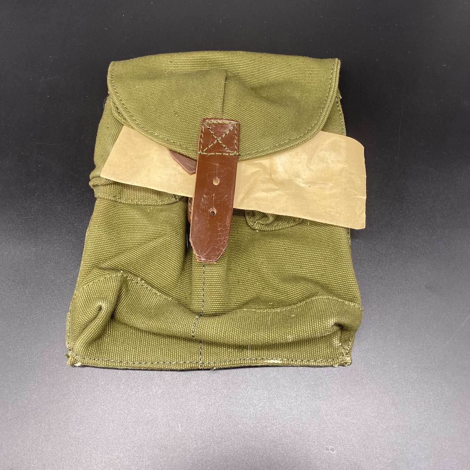 Vintage Romanian Military Surplus AK 2 Mag Magazine Pouch in Very Good Condition