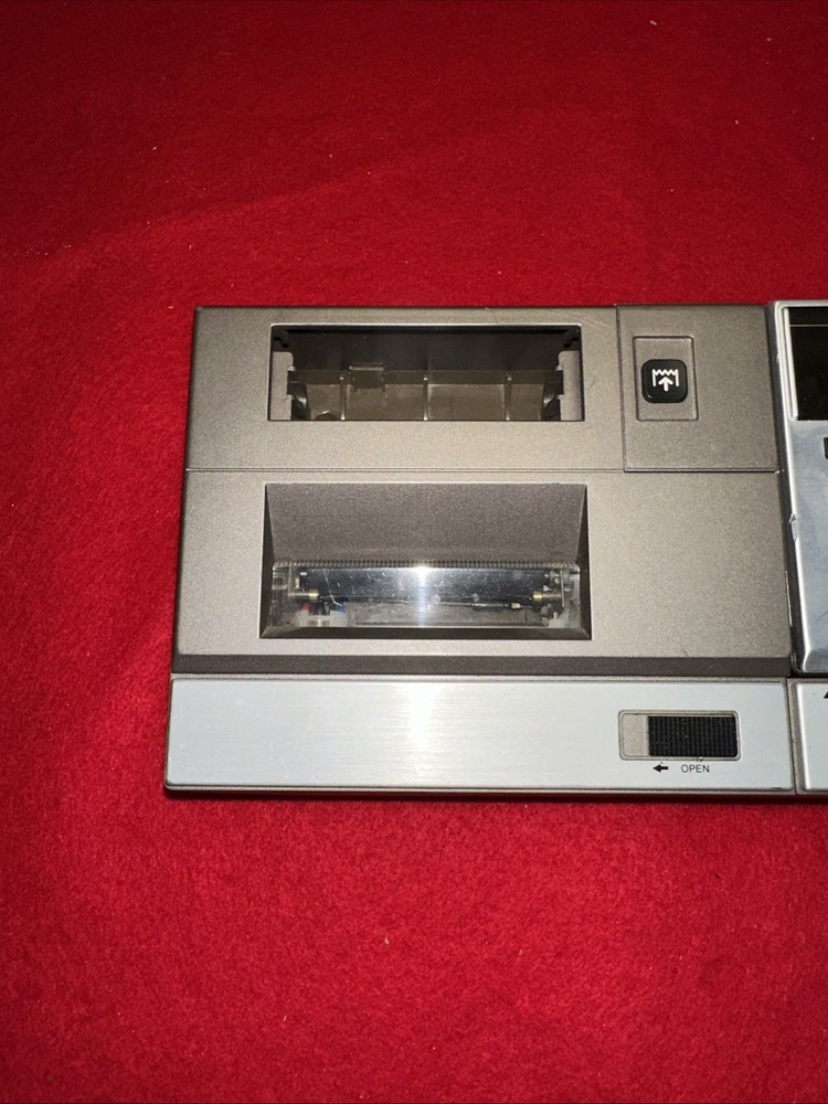 Vtg Sharp PC-1500A Pocket Computer w/ CE-150 Printer/Cassette Interface Turns On