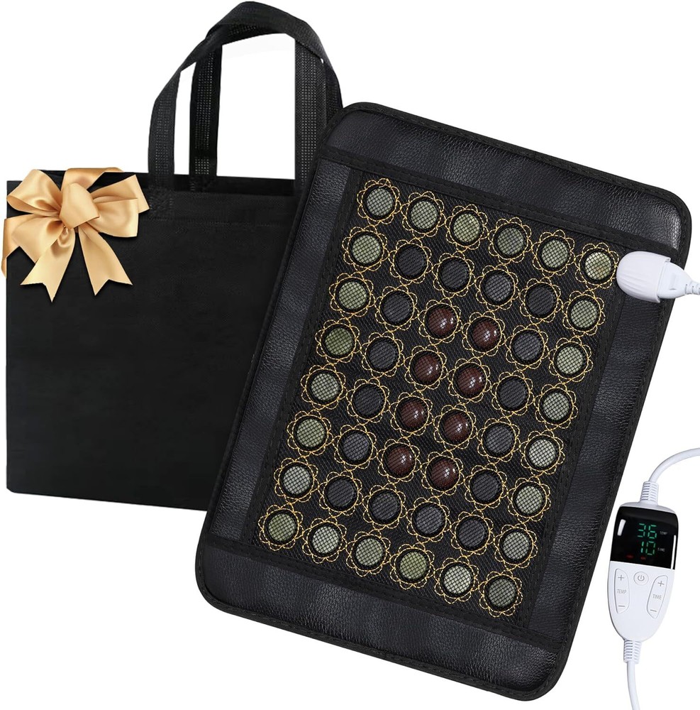 Natural Jade Infrared Heating Pad w/Smart Controller Memory Function 15" x 19"
