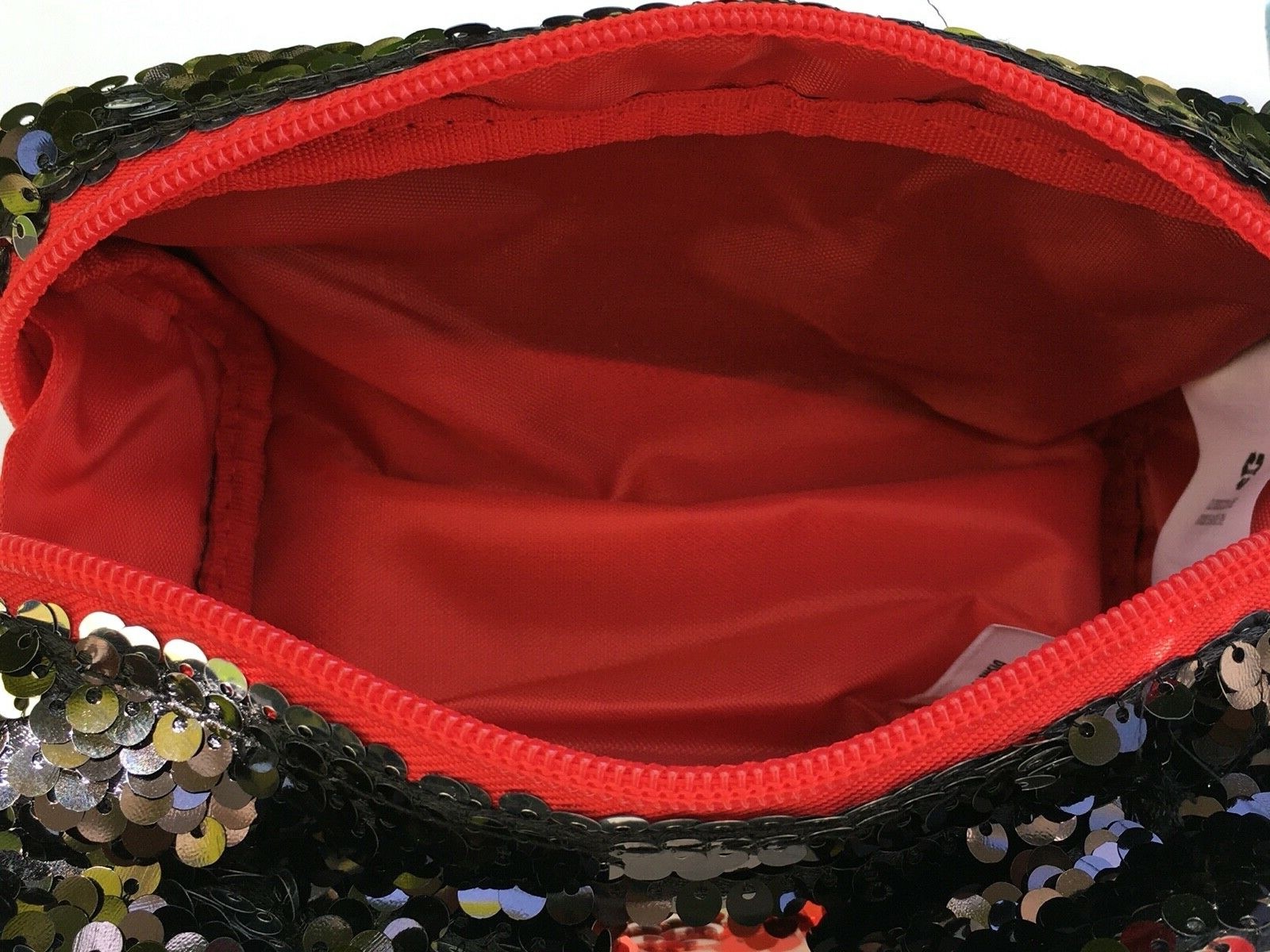 Disney Minnie Mouse Reversible Sequin Coin Purse, Cosmetic Bag, Pencil Case NWT