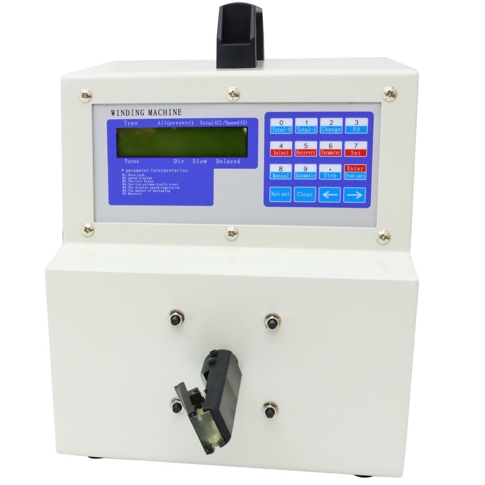 110V Wire Twisting Machine High-Speed Automatic Cable Winding w/LCD Display