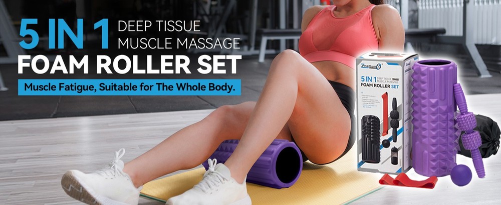 1 Fo Roller Set, High Density Fitn Exercise Fo Roller for Deep