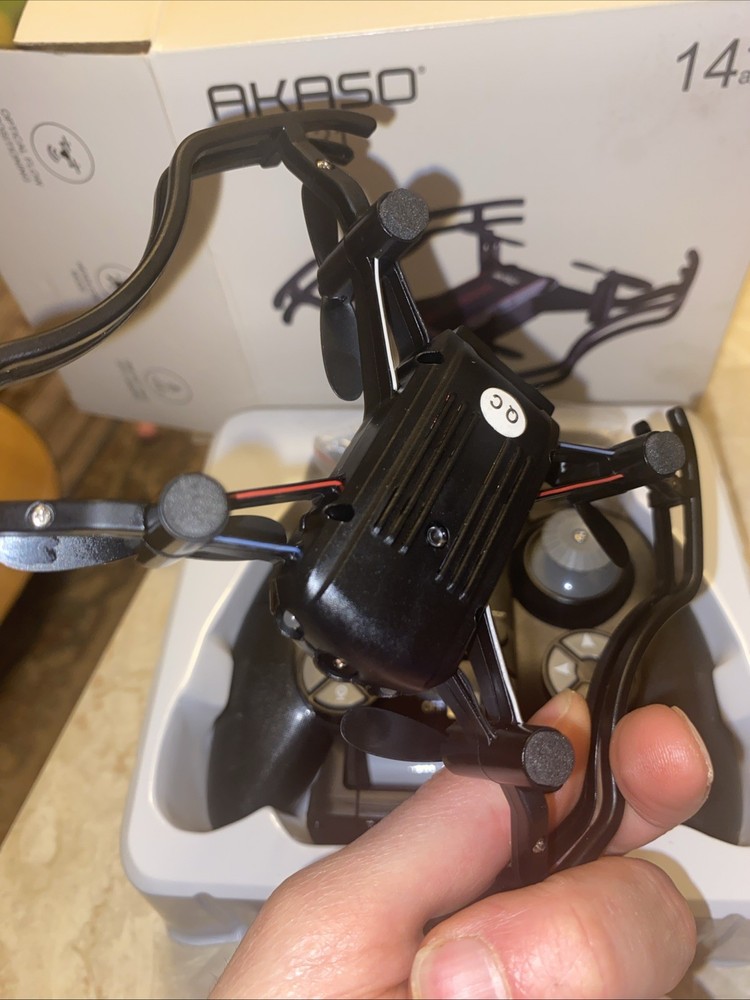 AKASO A21 Quadcopter Drone With Camera New Remote Control In Box