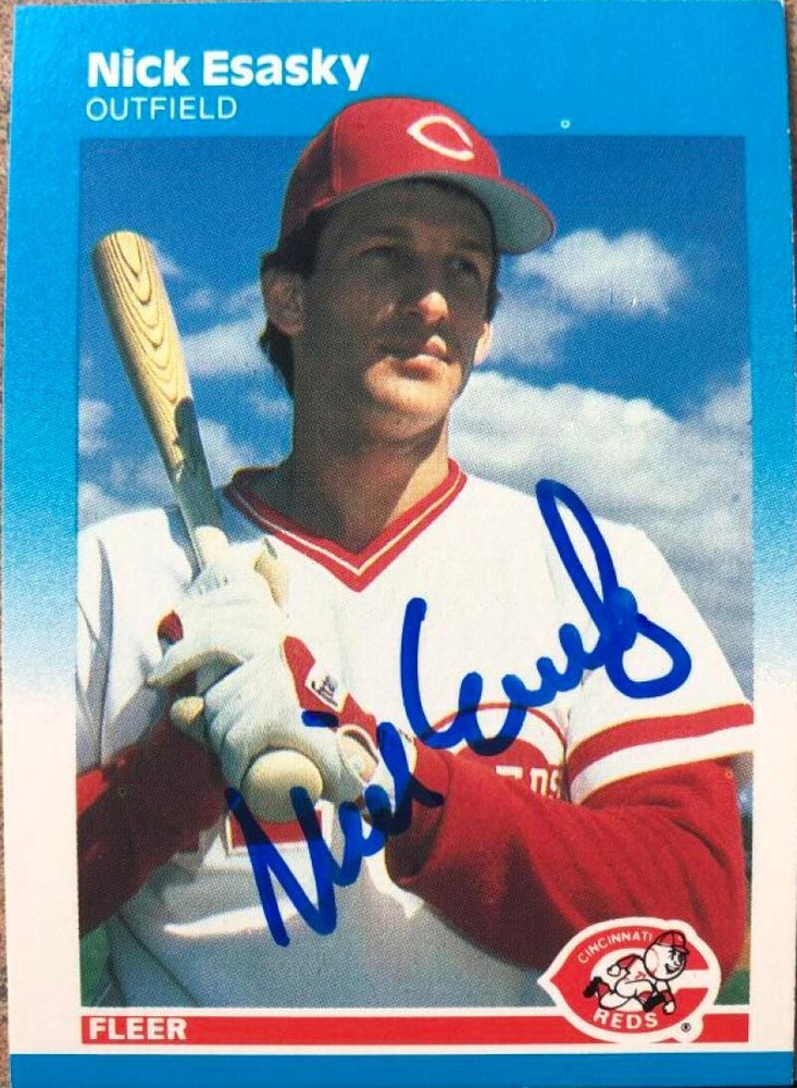 Nick Esasky Autographed 1987 Fleer #201