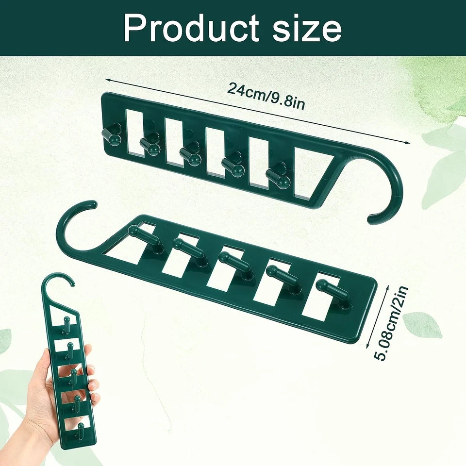 15 Pack Space Saving Hanger Holders Sturdy Plastic Clothes Hangers Multiple S