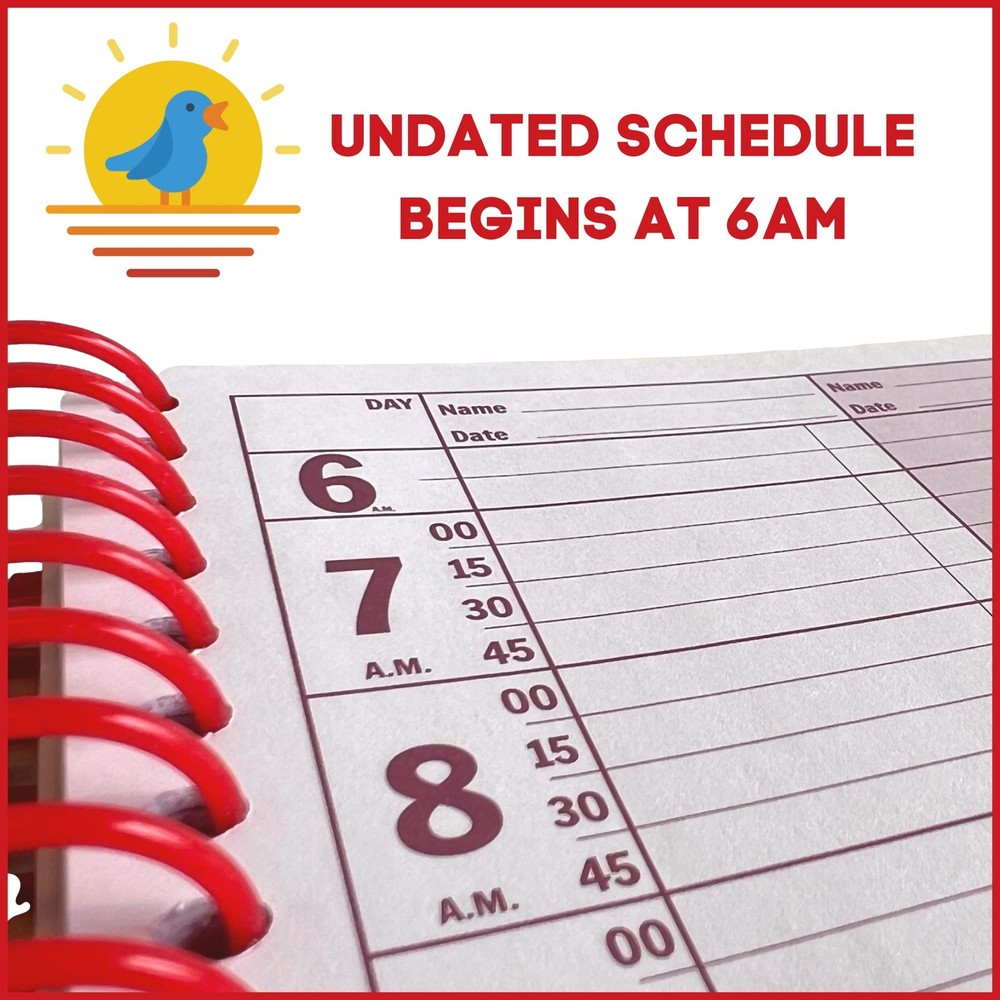 Notebook Planner 6 Column Appointment Book – for Scheduling Appointments