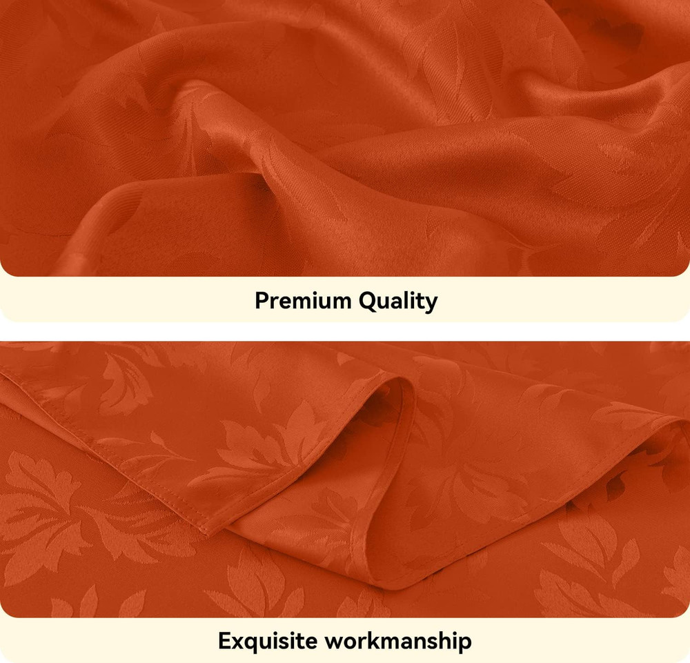 Romanstile Fall Jacquard 52 x 70 (Rectangular), Maple - Burnt Orange