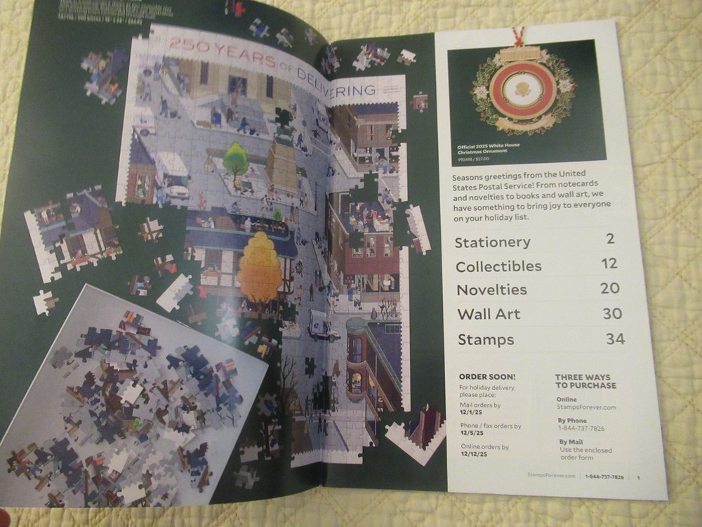 Delivering Cheer 2025 USPS Holiday Stamps & Stamp-Inspired Products Catalog