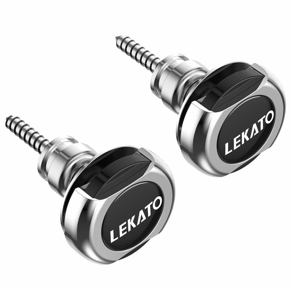 Guitar Strap Button Locks Quick Release Security Retainer Anti-Rust Metal Silver