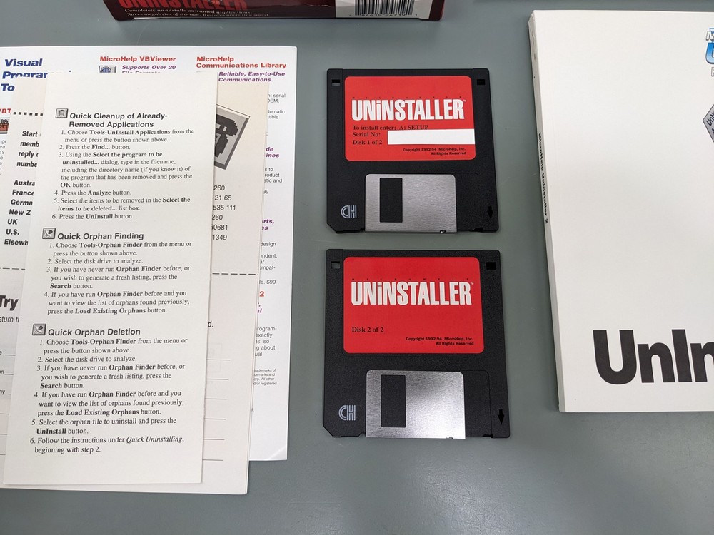 MicroHelp Uninstaller 2.0 ~ Retro PC Cleaner Software