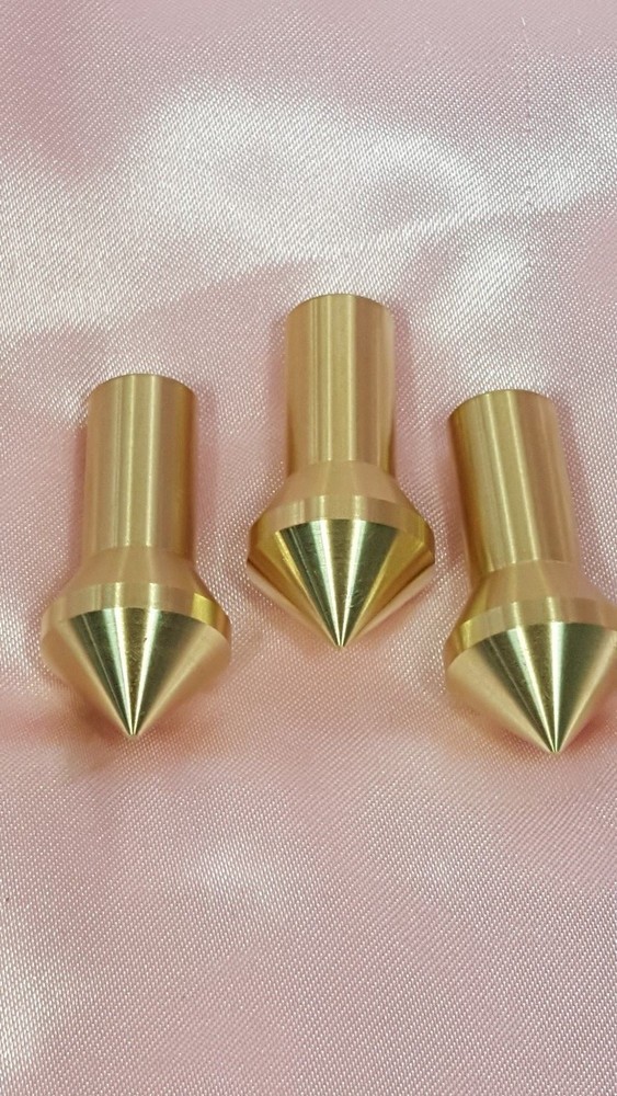 Gunsmith Tools - 3 Brass Muzzle Laps - Rifle Or Pistol Crowning - Lapping Crown