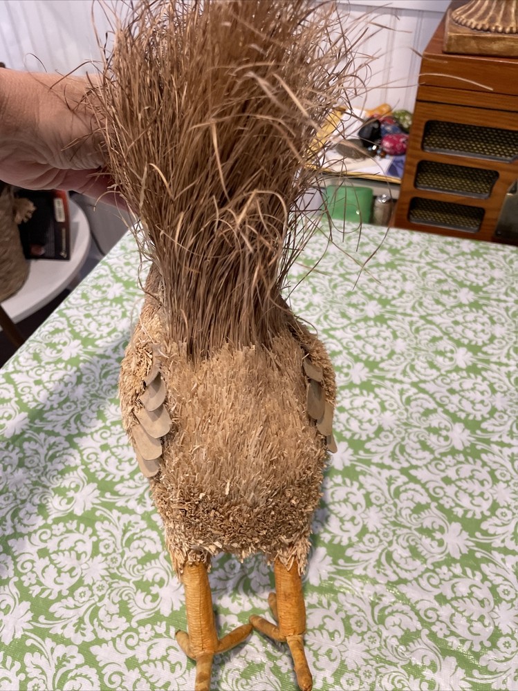 Straw Rooster Figure