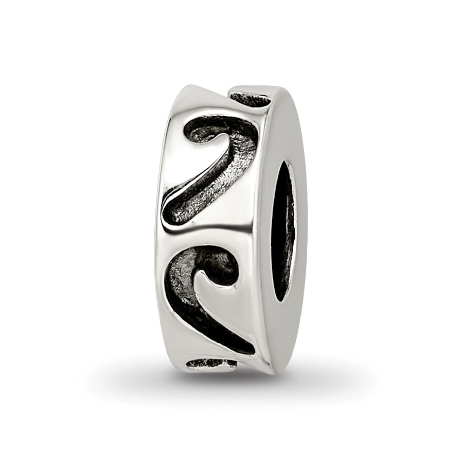 Silver Reflections Stopper/Spacer Bead QRS1402