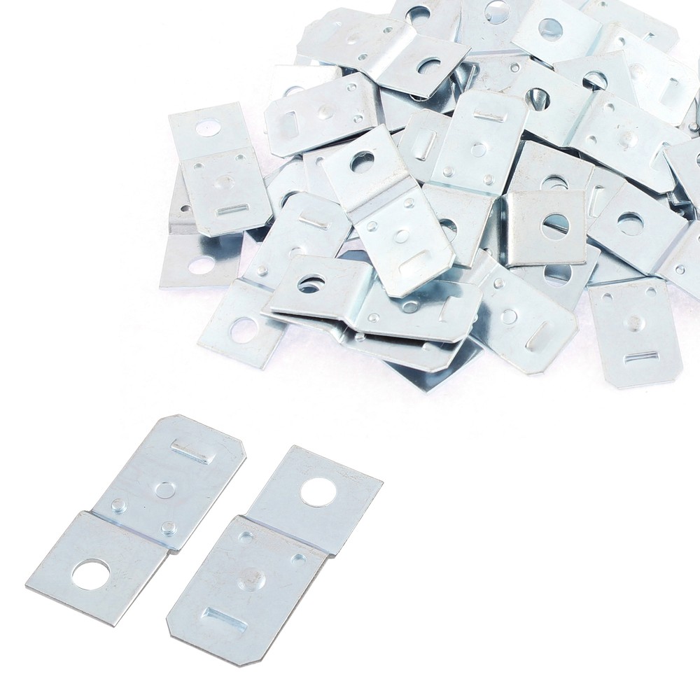 Universal Pack(50) 5mm Car Hole Diameter Silver Auto Relay Bracket Replacement