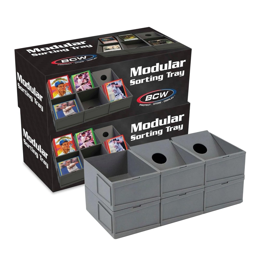 Modular Card Sorting Tray - 2ct | Customizable Display and Storage Grid TCG S...