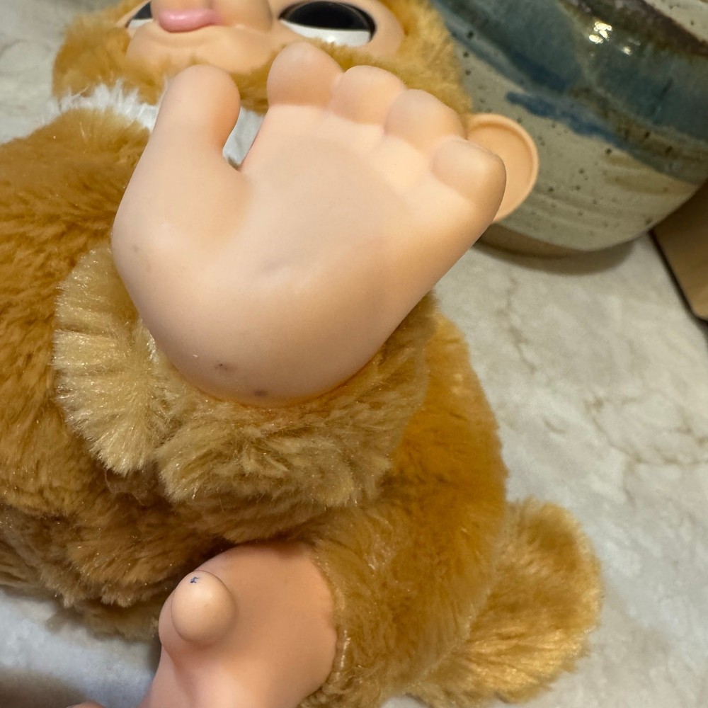 furReal Check-Up Zandi Monkey E0367 Hasbro Interactive Sounds WORKS