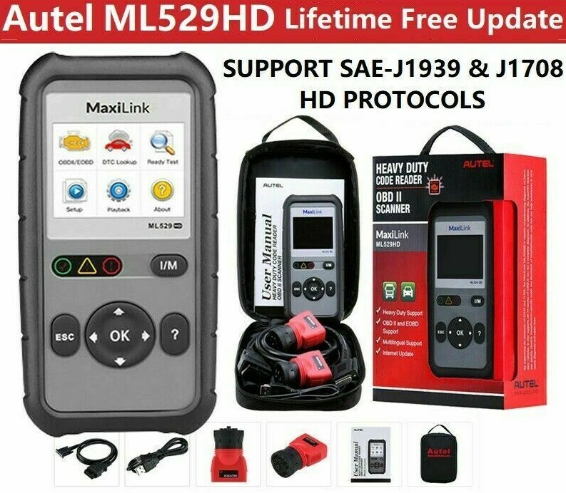 Autel ML529 Code Reader OBD II MaxiLink Professional Auto Diagnostic Scanner New