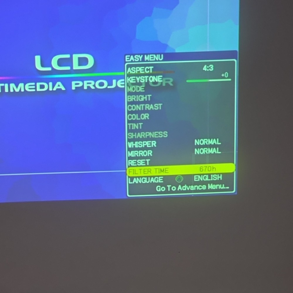 Hitachi CP-X345 Multimedia LCD Projector Untested