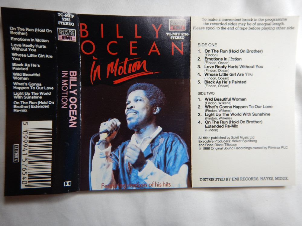 BILLY OCEAN - IN MOTION - CASSETTE