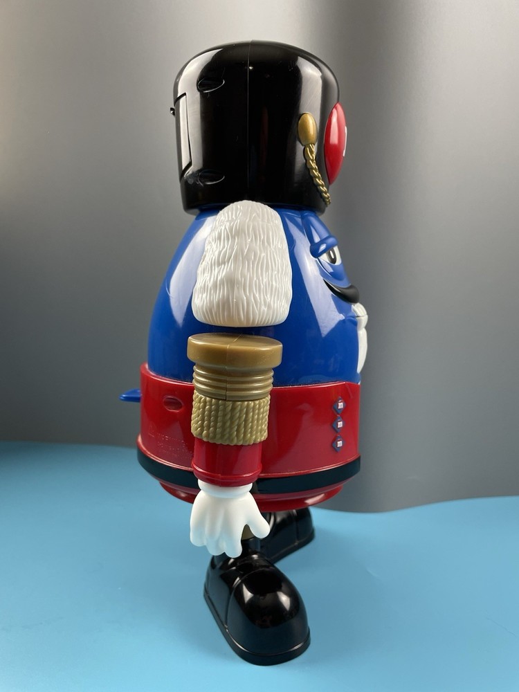 M&M Christmas Nutckracker Candy Dispenser Blue M&M