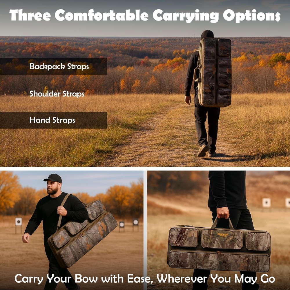 VIEW Bow Case - Protects Your Compound Bow - Features Large Compartment, Soft Pa