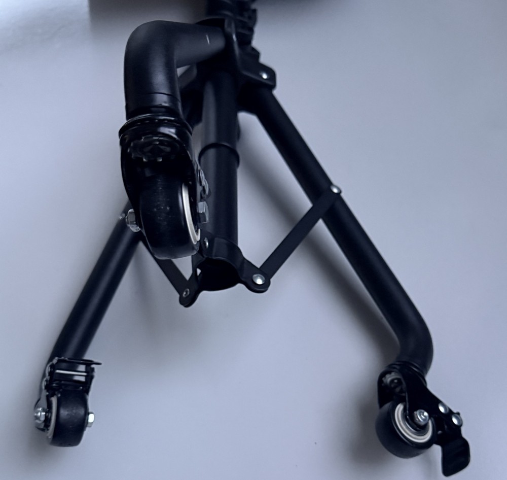 Adjustable Rolling Music Stand for iPad/Tablet - Tripod Locking Wheels