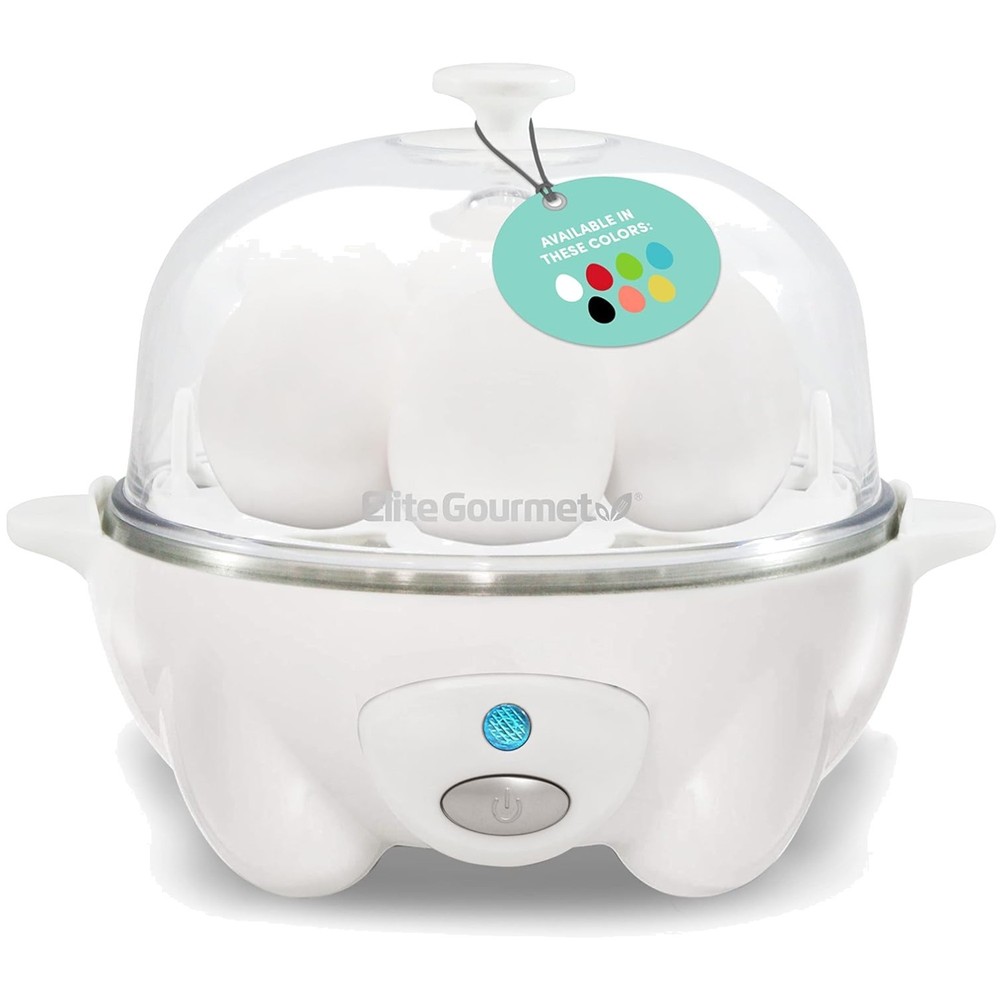 Rapid Egg Cooker, 7 Easy-To-Peel, Hard, Medium, Soft Boiled Eggs, P...