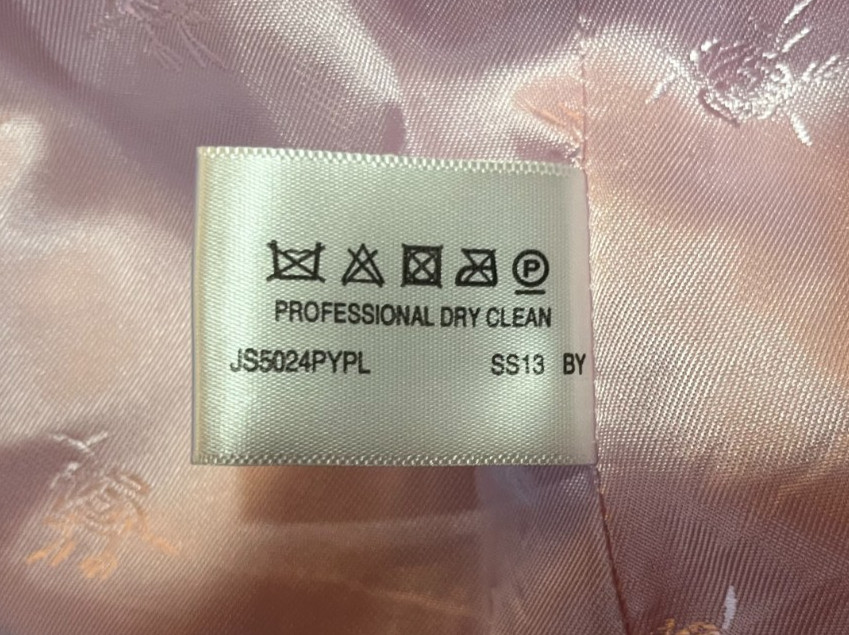 CC Womens Elegant Pale Pink Lined Jacket Size 10