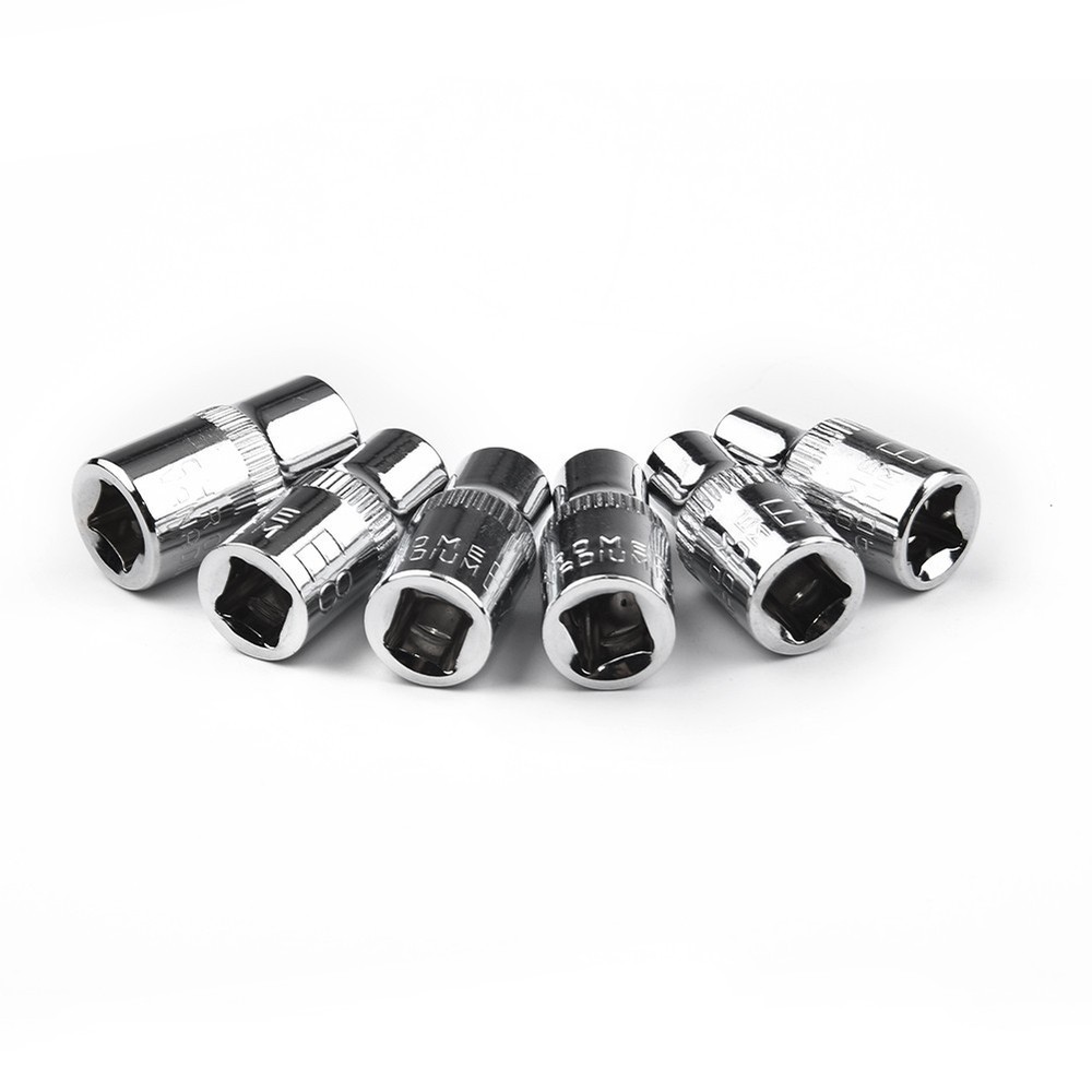 1/4 Inch Drive Sockets Wrenches Steel E4 E5 E6 E7 E8 E10 Supplies Equipment
