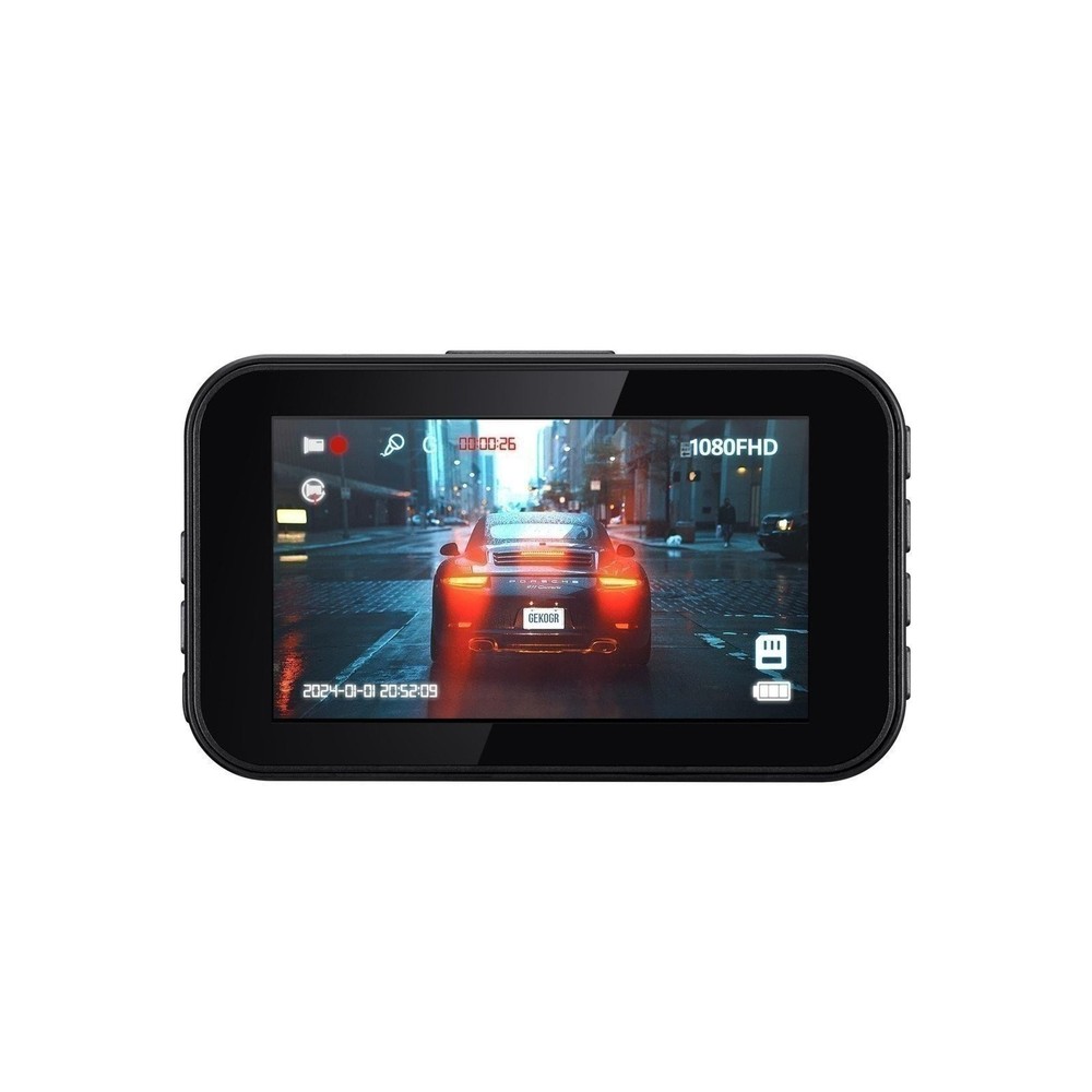 True 1080P Full HD Dash Cam with 3" Display, G-Sensor, Loop Recording