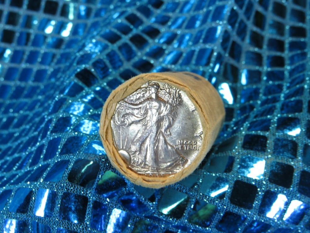 $10 ROLL HALF DOLLAR ROLL 1941 PROOF WALKER END / WALKER P END BIN HF10