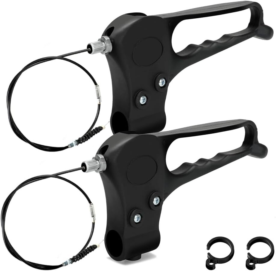 2 Pack Brake Handle Assembly with 41'' Cable For Rolling Walker Rollators Black