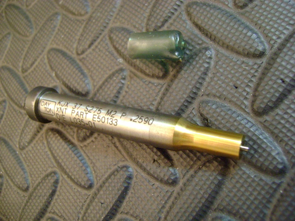 Dayton Ejector Punch, 6.58 mm (.259") Punch Point Diameter, M2