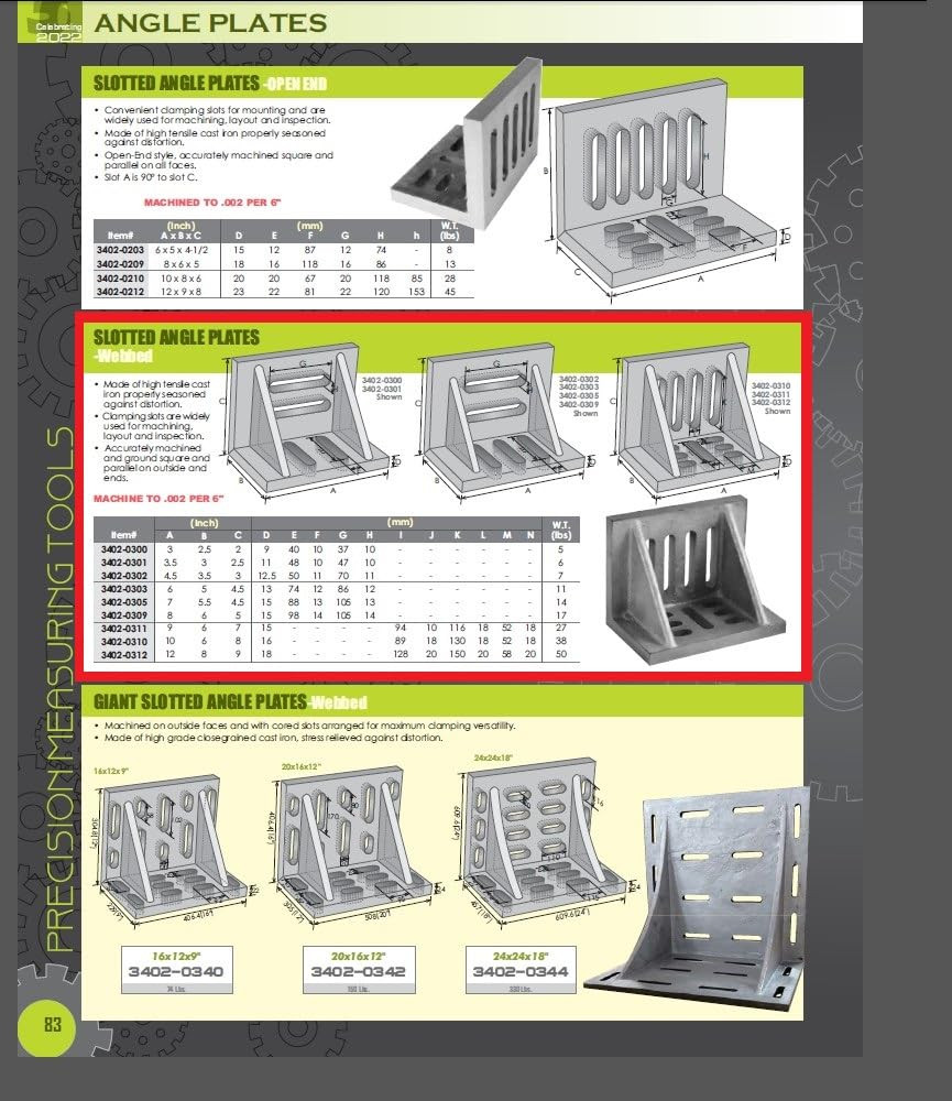 3-3/4X4X5 Ground Universal Right Angle Iron Angle Plate .0005 Machinist Tool