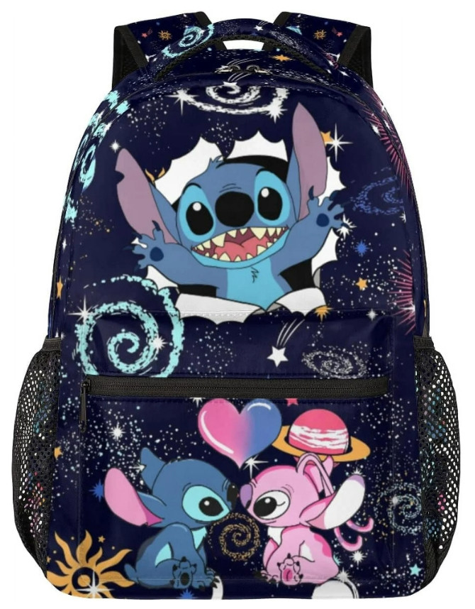 Stitch multi-colored Blue Backpack New