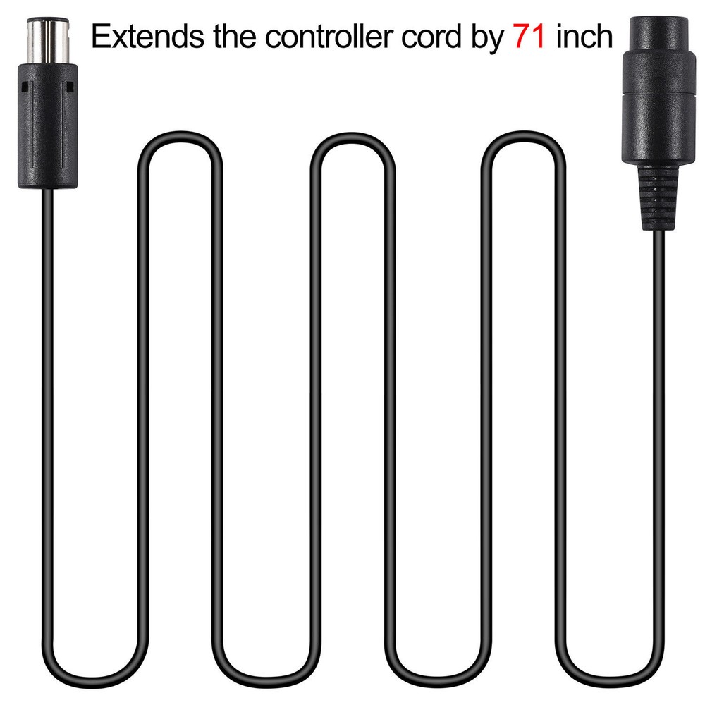 4x/ 2x Controller Extension Adapter Cable for Nintendo Gamecube Wii NGC GCU 6FT
