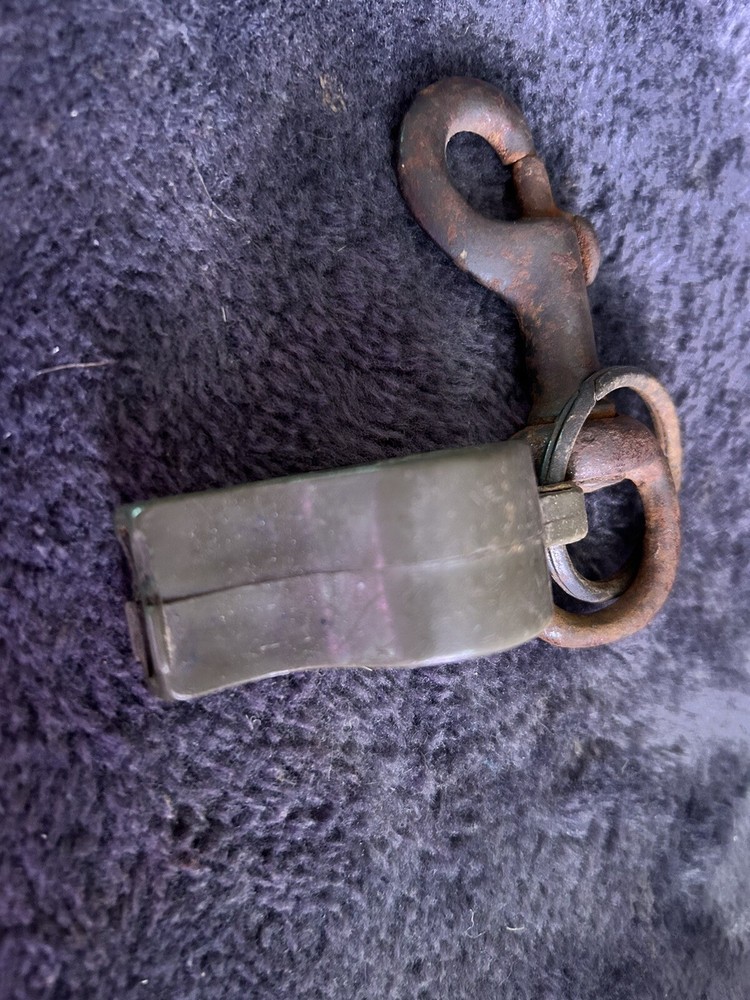 Vintage WW2 US Navy Whistle and Trigger Hook
