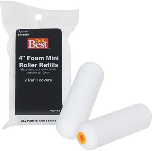 4" Foam Mini-Rollers, Do it Best, 2 Pack Refill