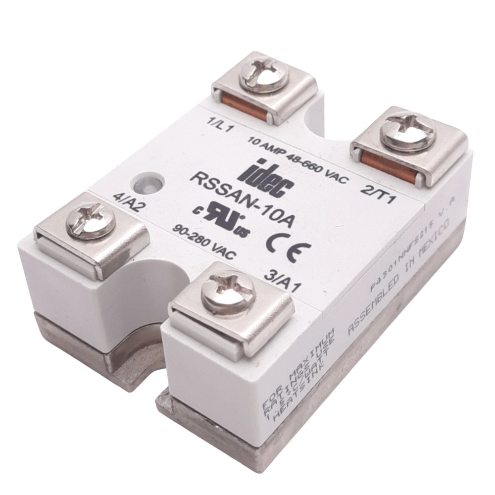 IDEC RSSAN-10A Solid State Relay, SPST-NO, 660VAC 10A Max, 90-280VAC Control