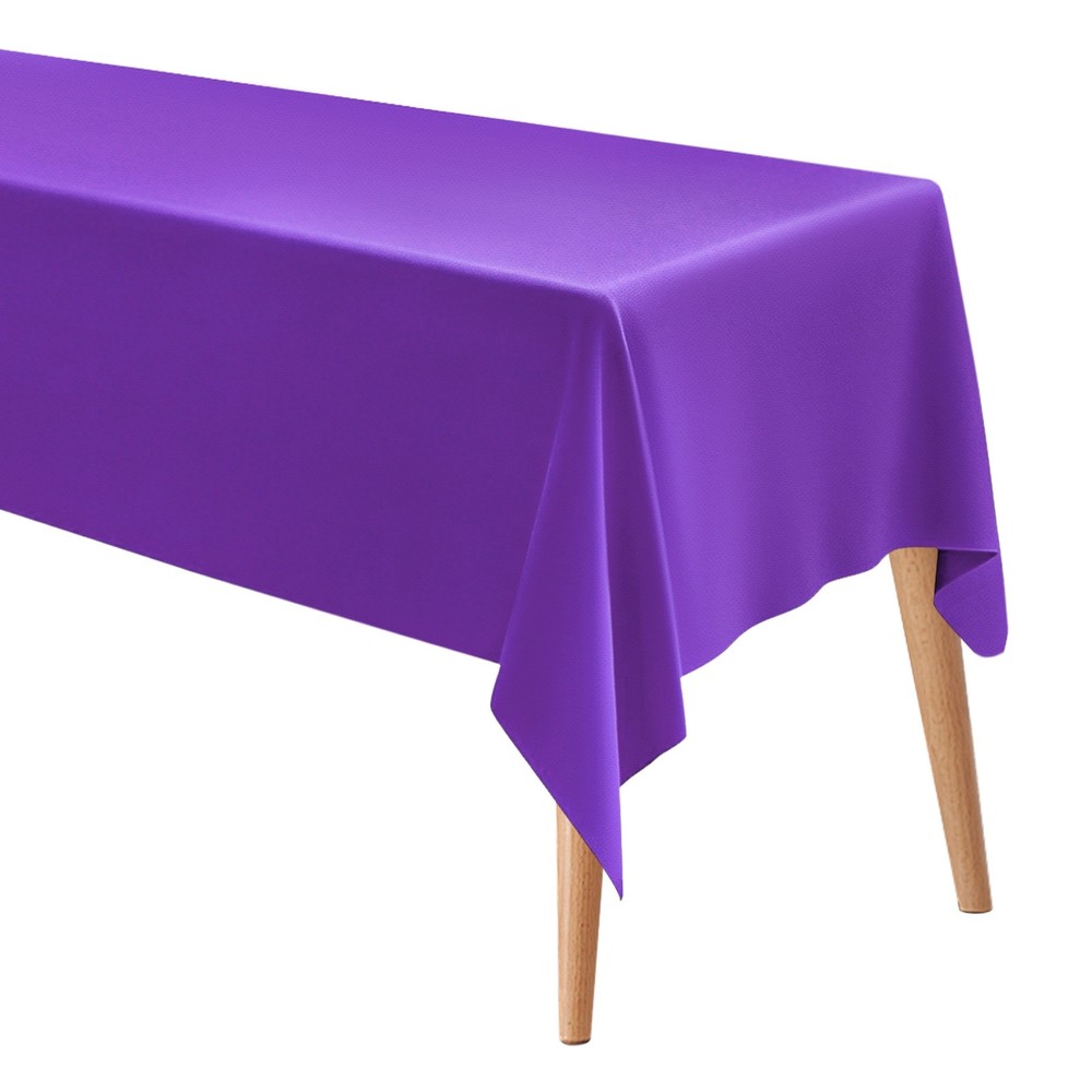 150x300cm Rectangle Tablecloth, Thickened Polyester Table Cloth Deep Purple