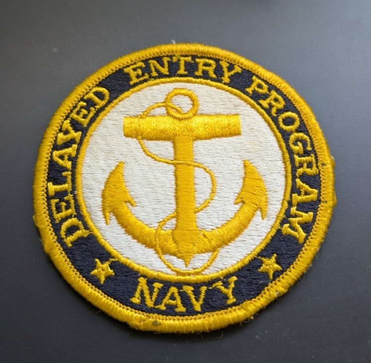 Patch US Delayed Entry Program  Embroidered Vintage 1960-70's