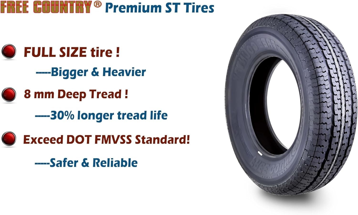 ST225/75R15 Trailer Tire Premium WINDA Radial 10PR 225 75 15 Load Range E