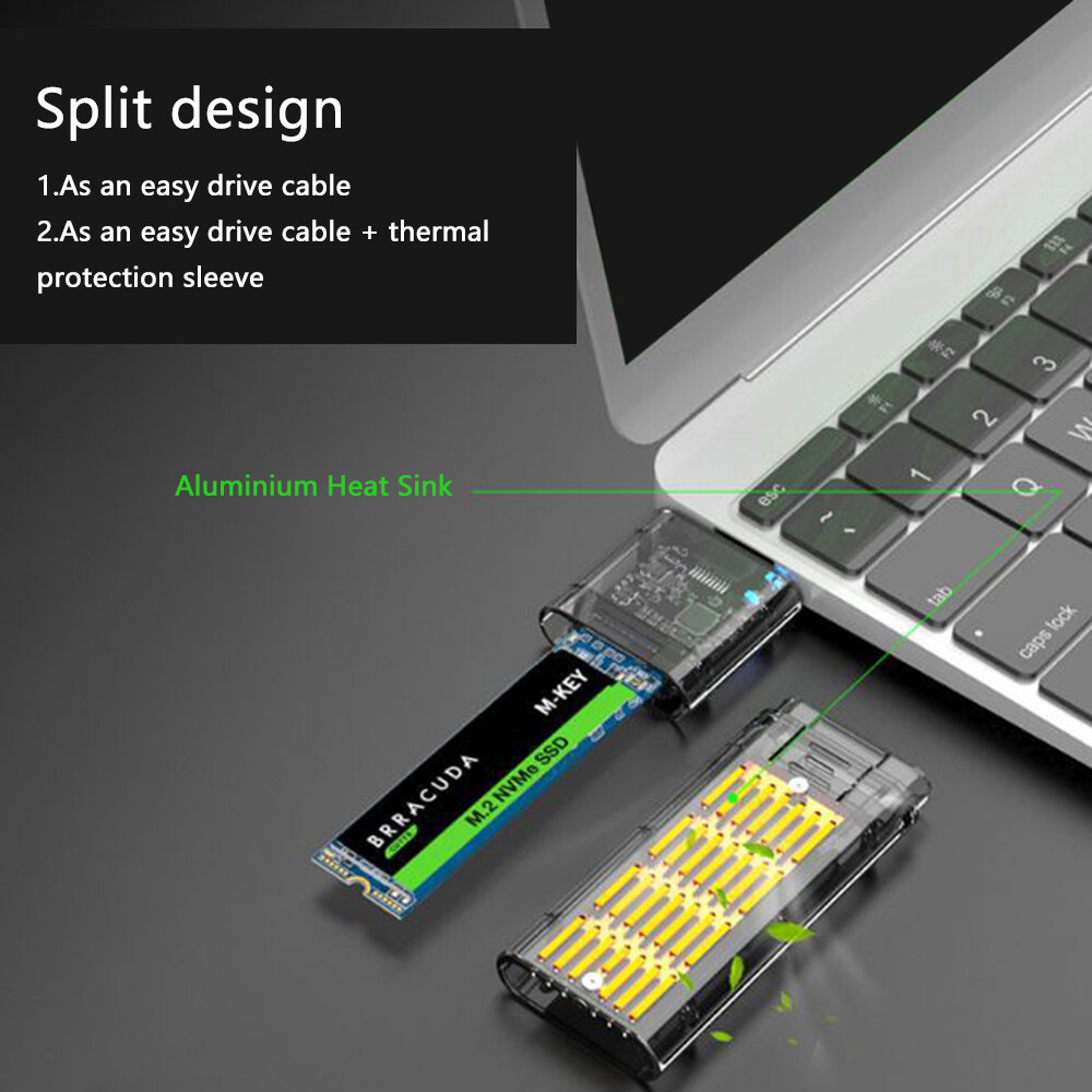 M.2 NGFF SSD SATA TO USB 3.0 Solid State External Enclosure Storage Case Adapter