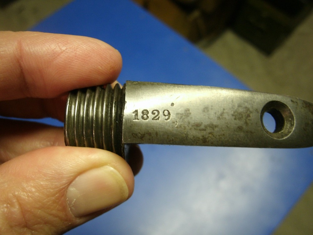 SPRINGFIELD MODEL 1816 BREECH PLUG DATED 1829 ORIGINAL