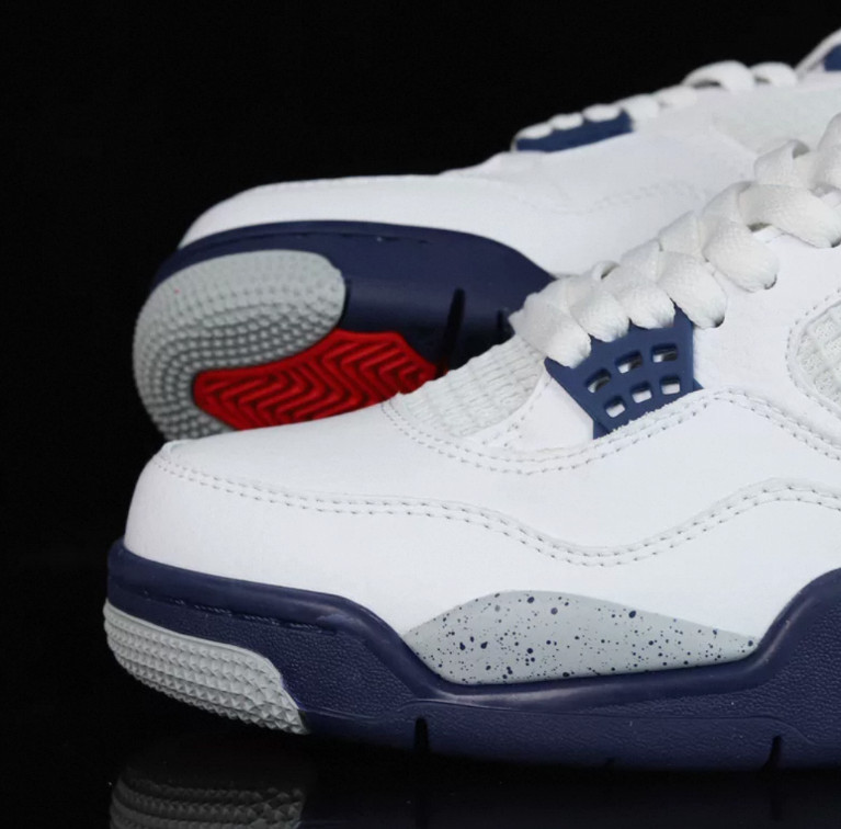 Jordan 4 Retro "Midnight Navy" Men's Basketball Shoes Mid Top Us Size7-12