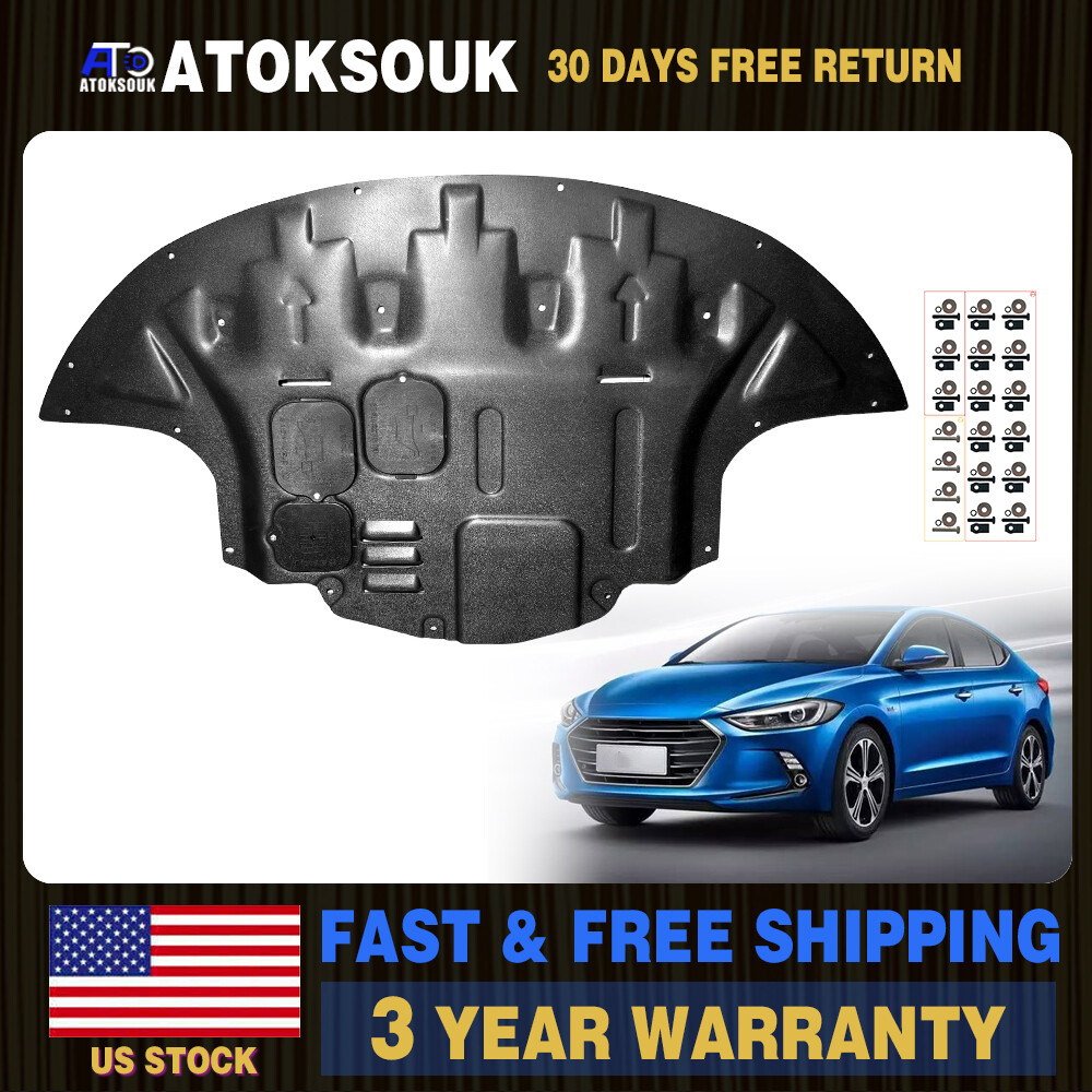 For Hyundai Elantra 2017-2020 Auto Engine Cover Chassis Guards Shield Mud Flaps