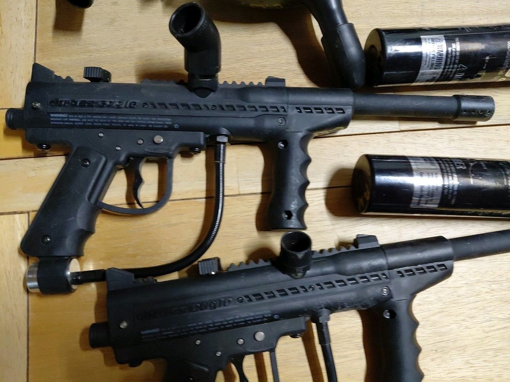 2 Brass Eagle Paintball Guns With Extras